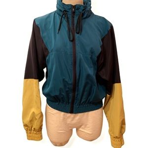 Forever 21 Color Block Windbreaker Size Small